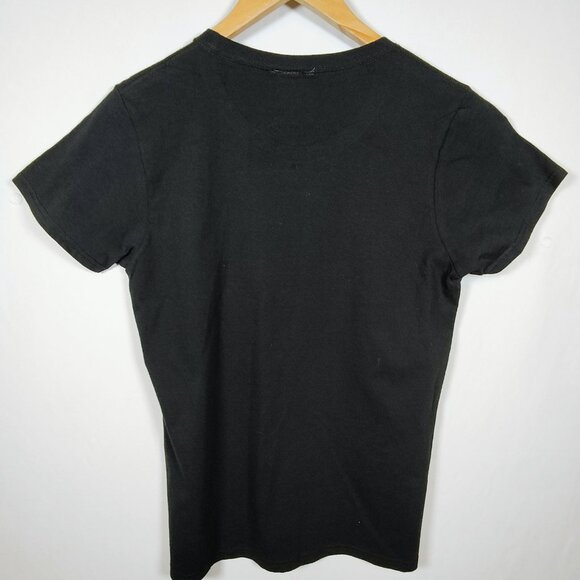 Graceland Women's Medium Elvis Presley Las Vegas Sequin Black T-Shirt NWOT - Picture 9 of 9